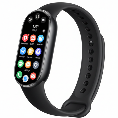 XIAOMI Mi Smart Band 10 (2025) Global Version - 1.72" AMOLED Display | 21 Days Battery Life | Touchscreen, Multi-Sport Tracker, Activity Tracker, Heart Rate Monitor | BT5.4 - (Midnight Black)
